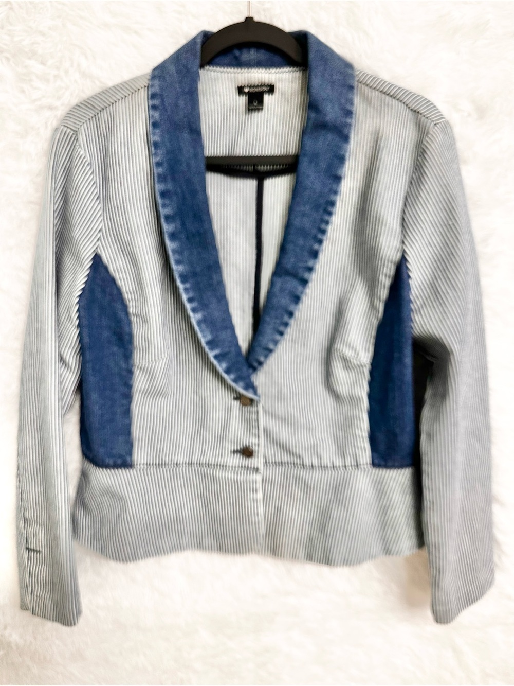 NWOT I 🖤RONSON Striped Denim Jacket